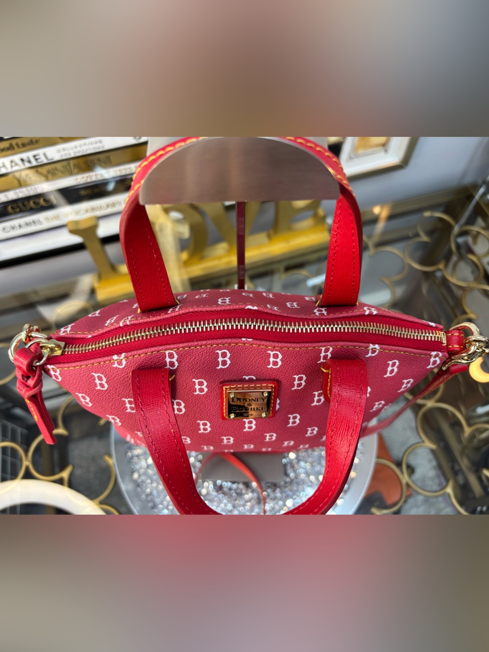 Dooney & Bourke Boston Red Sox Ruby Mini Crossbody Satchel NWOT - Picture 4 of 14